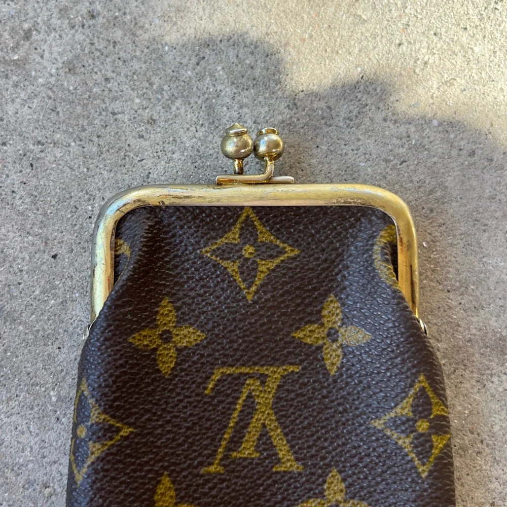 Vintage Louis Vuitton Brown Multi Leather Coin Purse 1960's RARE - Picture 2 of 12